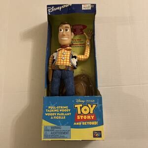 1995 Disney Pixar Toy Story 2 Pull-String Talking Woody Figure Think Way #68027